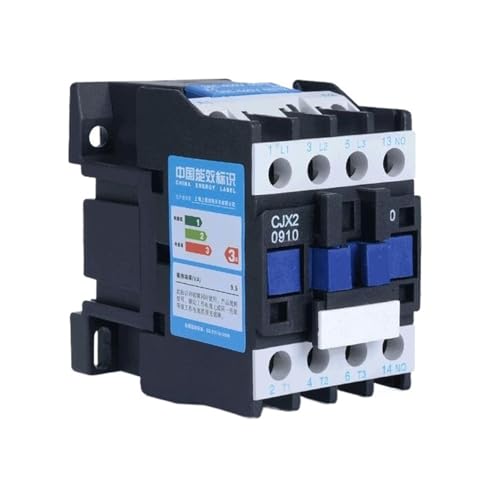 SHMKBDPF LC1D AC-Schütz CJX2-0910 CJX2-0901 CJX2-0911 9A dreiphasiges DIN-Schienenmontage-Leistungsschütz 24V 36V 110V 220V 380V(CJX2-0901 1NC,380V) von SHMKBDPF