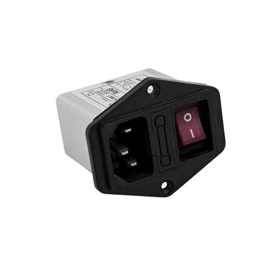 SHMKBDPF Netzfilter 220 V einphasige Wechselstromsteckdose DREI-in-Eins CW2B-10A-T roter Schalter(CW2B-10A-T) von SHMKBDPF