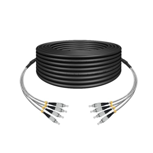 SHMKBDPF Outdoor-Glasfaserkabel, Singlemode, 4 Adern, 7 mm Durchmesser, 3 m, 5 m, 10 m(FC-FC 300cm) von SHMKBDPF