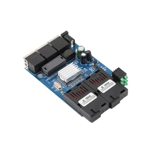 SHMKBDPF PCBA Bord 100M Fiber Media Converter 2 SC zu 3 RJ45 A + B Anschlüsse 1310nm/1550nm Ports 20KM von SHMKBDPF