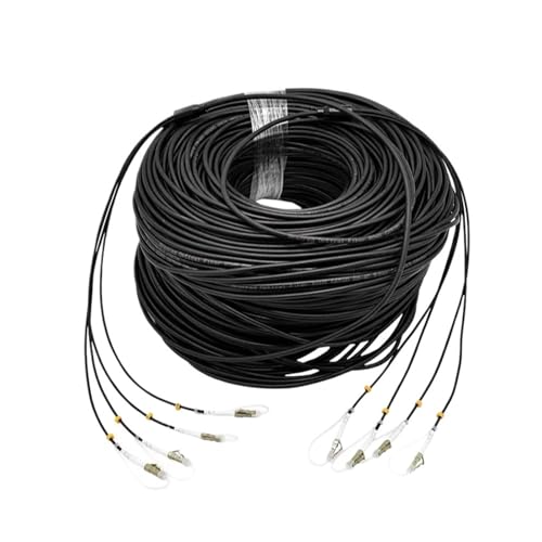 SHMKBDPF TPU-Panzer-Glasfaserkabel, OM3 Multimode, 4/12-adrig, LC, 100 m, 120 m, 150 m(LC UPC 4-core 120m) von SHMKBDPF