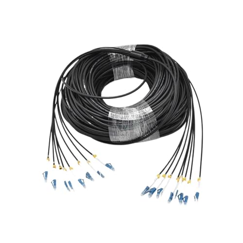 SHMKBDPF TPU-gepanzertes Glasfaserkabel, starkes und flexibles Patchkabel, SC UPC, LC UPC, Singlemode, 4/8-adrig, mit Schutzmantel, 150 Meter(8-core 8LC-8LC) von SHMKBDPF