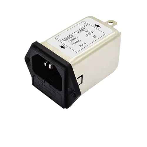 SHMKBDPF YB180-1A/3A/6A/10A Steckdose + Einzelsicherungs-Netzfilter 220V/250V(YB180-3A) von SHMKBDPF