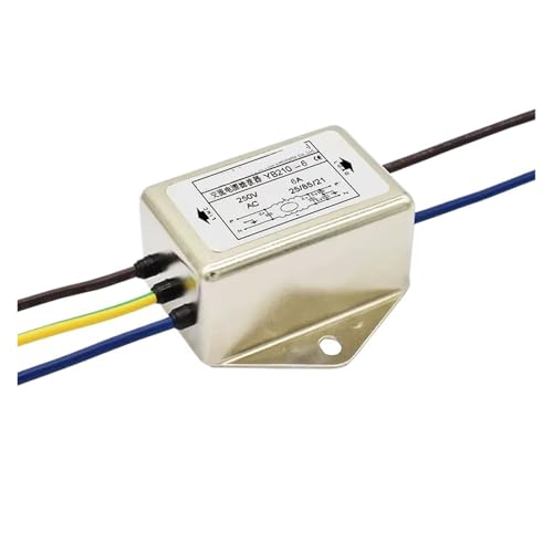 SHMKBDPF YB210-1A 3A 6A 10A 20A einteiliger einphasiger Wechselstromfilter 220V Anti-Interferenz(YB210-6A Lead Type) von SHMKBDPF