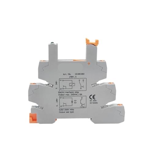 Ultradünner Relaismodul-Steckverbinder HF 41F Push-in-DIN-Schienenklemmenblockhalter TRP1.5 mit Miniatur-Leistungsrelaissockel TRP 1.5(No Plug-in Relay) von SHMKBDPF