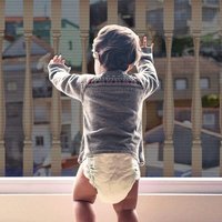Kindersicherheitsnetz, Baby-Sicherheitsnetz für Balkon und Treppe, 300 x 90 cm (L x H), strapazierfähig, verstellbar, Treppenzaun, Netz, von SHMSHNG