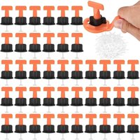 Selbstnivellierender Fliesenabstandshalter (100 + 50 + 1), selbstnivellierender Fliesenabstandshalter, Fliesennivellierer mit Schraubenschlüssel, von SHMSHNG