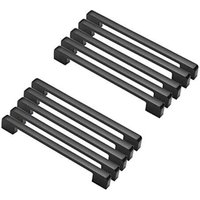 10 stücke Schwarz Zink-legierung Türgriffe t Bar Stick Küche Schrank Zieht Loch Mitte 192mm von SHMSHNG