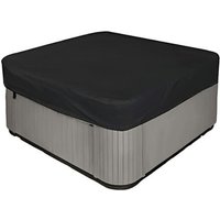 210D strapazierfähige, wasserdichte quadratische Whirlpool-Abdeckung – UV-Schutz – 220 x 220 x 90 cm (l x b x h) – Schwarz – RWTable Runner von SHMSHNG