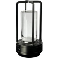 Shmshng - Ambientec Touch Wiederaufladbare Nachttischlampe mit RGB-Fernbedienung, japanischer Stil, 2600 mAh, Perlschwarz – RWBedside Lamp von SHMSHNG