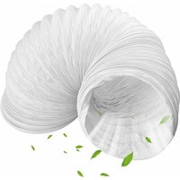 Flexibler PVC-Abluftschlauch, 130 mm Durchmesser, 1,5 m Länge, Abluftschlauch für mobile Klimaanlagen, Fensterabdichtung, von SHMSHNG