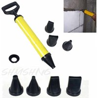 Shmshng - Fugenpistole Mörtel Mörtelpresse Mörtelspritze Mörtelpumpe + 4 Düsen Zubehör von SHMSHNG