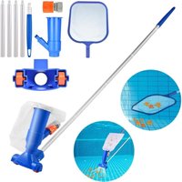 Shmshng - Poolsauger, Poolroboter Pool Jet Staubsauger mit Oberflächennetzen & 5-teiliger Stange, Manueller Poolsauger für Pools, Teiche, Aquarien, Shmshng - Poolsauger, Poolroboter Pool Jet Staubsauger mit Oberflächennetzen & 5-teiliger Stange, Manueller Poolsauger für Pools, Teiche, Aquarien, von SHMSHNG