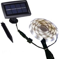 Solar-Lichtleiste für den Außenbereich, wasserdicht, automatisches An/Aus, 2 Modi, flexibel und zuschneidbar, selbstklebend, 5 m, 150 LEDs, von SHMSHNG