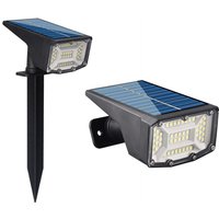 Shmshng - Solarstrahler Außen【2er Pack】, 50 led Solarlampe Außen Wasserdicht IP66 Solarleuchte Außen, Einstellbar mit 3 Modi Solar Außenbeleuchtung von SHMSHNG