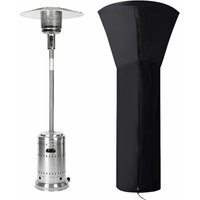 Shmshng - Terrassenheizer-Abdeckung, wasserdichte Heizstrahler-Abdeckungen für den Außenbereich, rund, schwarz, Terrassenheizer-Abdeckung, von SHMSHNG