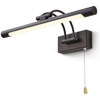 Shmshng - led Schlafzimmer Wandleuchte 8W IP44 Spiegel Wandlampe Badbeleuchtung Mattschwarz Innenbeleuchtung Mit Schalter, 40CM 3000K Wandleuchten Shmshng - led Schlafzimmer Wandleuchte 8W IP44 Spiegel Wandlampe Badbeleuchtung Mattschwarz Innenbeleuchtung Mit Schalter, 40CM 3000K Wandleuchten von SHMSHNG