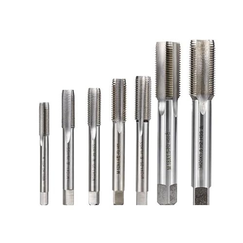 HSS-Stahl-Maschinenstecker-Gewindebohrer 1 Stück M2-M20 Linksgewinde-Maschinengewindebohrer Metallschraubenloch-Gewindebohrer Bohrer Metrische Schraube Gewindebohrer (Color : M16x1.0) von SHOCRE