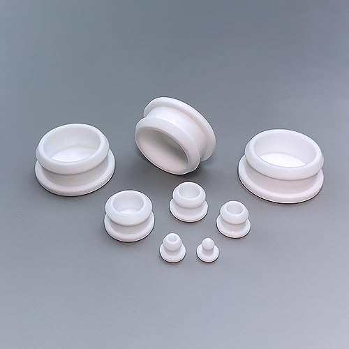 T-Typ-Steckerabdeckung, 2,5 mm–30 mm, Lochkappen aus Silikonkautschuk, aufsteckbare Dichtung, Endkappen (Color : White, Size : 16mm) von SHOCRE