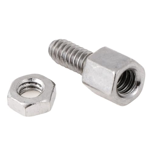 Neu 10 Sets 5 + 7 mm Kopfplatte Halterung Stehbolzen & Mutter Muttern Schraube D-Sub VGA DB9 DB15 DB25 RS232 COM Seriell von SHOKHI