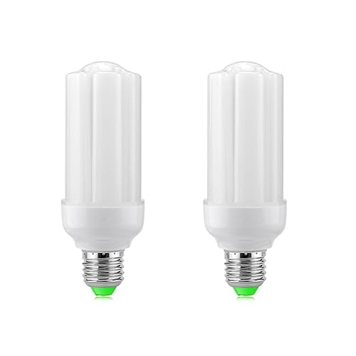 SHOORR Mais-Lampe, 2 Stück, LED-Lampe, SMD 2835, Mais, 220 V, Kronleuchter, LED, Kerze, Projektor, 15 W, Warmweiß von SHOORR