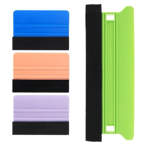 4 Stück Filz Rakel Set Geeignet für Abziehbild Anwendung Car Wrap Fensterfolien Professionelle Car Wrap Folie Installation Rakel von SHOOYIO