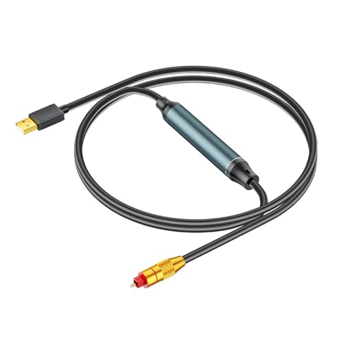 SHOOYIO High Fidelitys USB-auf-Faseroptik-Sound-Konverter-Kabel für Heimkino und Gaming-Systeme, SPDIF-Digitalwandler SHOOYIO High Fidelitys USB-auf-Faseroptik-Sound-Konverter-Kabel für Heimkino und Gaming-Systeme, SPDIF-Digitalwandler von SHOOYIO