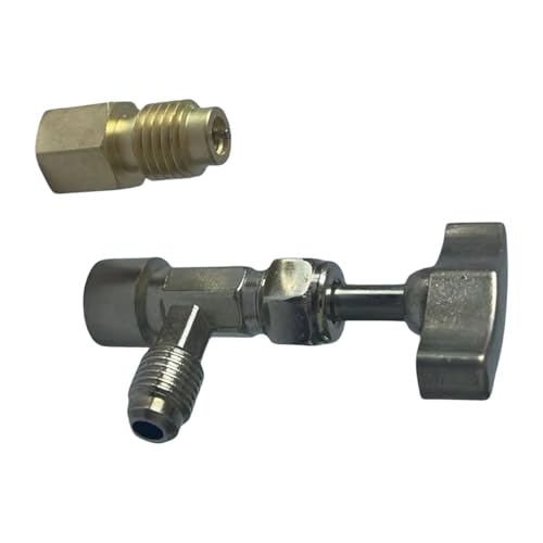 SHOOYIO R134A Klimaanlagen-Kältemittel-Dosenöffner, Adapter, Dosenventile, Ladeanschluss für Fahrzeug-Klimaanlagen, Schnellanschluss, Kältemitteladapter von SHOOYIO