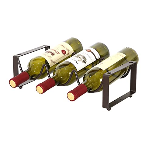 SHOOYIO Stapelbarer Schrank für Weinflaschen, Aufbewahrungsregal für kreative Weinbehälter, Weinrahmen, Wohnzimmer, Küche, Dur Likör-Aufbewahrungsregal von SHOOYIO
