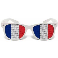 Fanbrille Gitter Trikolore blau/weiß/rot Frankreich von SHOP-STORY