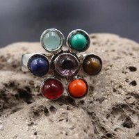 Shop-story - Ring Blume des Lebens 7 Chakras Inneres Gleichgewicht - chakra ring von SHOP-STORY