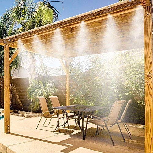 SHOP-STORY - Zerstäuber – Set für den Außenbereich – Stil Miracle Mist – Zerstäubung – Kühlung – Bewässerungssystem von SHOP-STORY