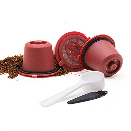 Shop Tory – Packung mit 6 nachfüllbaren Kapseln, kompatibel mit Nespresso, Rot von SHOP-STORY