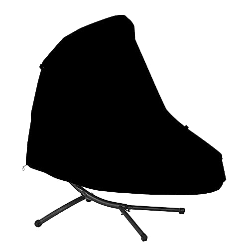 SHOPANTS Hängesessel Abdeckung Abdeckung für Schwingsessel Gartenliege Hängeliege wasserdichte Schutzhülle Oxford 420D Gewebe Abdeckplane Abdeckhaube 185 * 116 * 198cm Schwarz von SHOPANTS