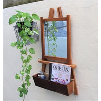 Holz Spiegel Mit Tablett, Rustikaler Kunst Easle Styled von SHOPD818