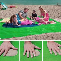 SAND FREE MAT : Strandtuch Anti-Sand-Handtuch mit Haken - 150 x 200 cm Grün - Vert von SHOP-STORY