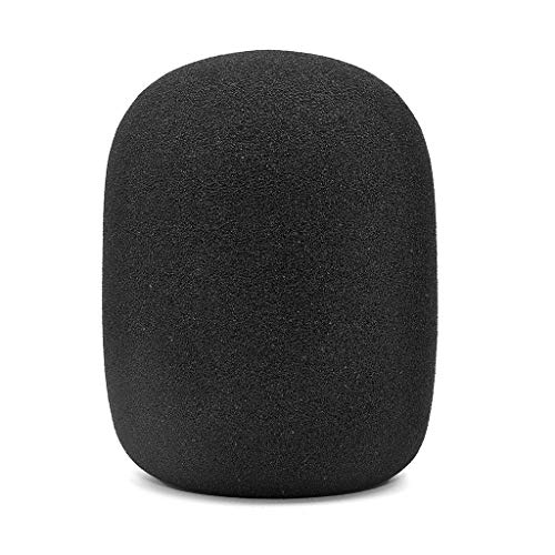 SHOTAY Mikrofonschaumabdeckung, Windschutzscheibenmikrofonschwamm Winddichter Mikrofonabdeckungsschaumfilter für Seiren X Handy Recorder Windschutzscheiben-Pops Schwarz von SHOTAY