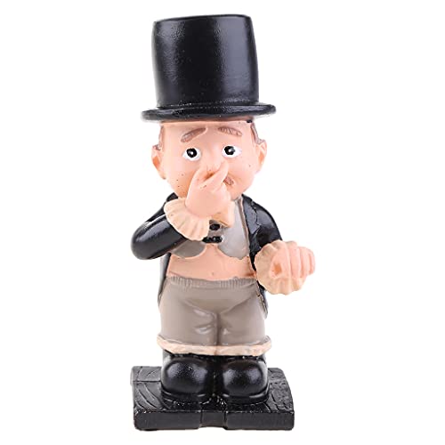 SHOTAY Toiletten Butler mit Rollenpapierhalter, Toiletten Butler mit Rollen Papierhalter Kneifen Nasenharz Ornament für Badezimmer Old Boys von SHOTAY