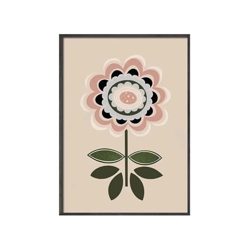 SHOUXI Moderne Kunst Poster Set Boho Sonne Blume Landschaft Poster Wand Kunst Nordic Poster Und Drucke Froal Wand Leinwand Malerei Bilder Für Wohnzimmer Dekor(B,50x70cm) von SHOUXI