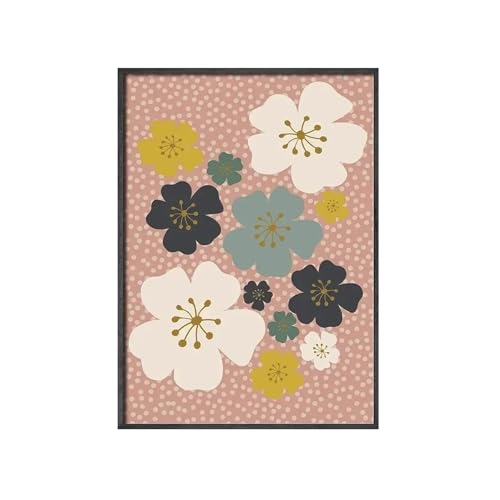SHOUXI Moderne Kunst Poster Set Boho Sonne Blume Landschaft Poster Wand Kunst Nordic Poster Und Drucke Froal Wand Leinwand Malerei Bilder Für Wohnzimmer Dekor(EIN,30x40cm) von SHOUXI