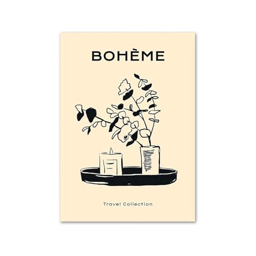 SHOUXI Moderne Kunst Poster Set Cocktail Obst Blume Spiel Zitate Wand Kunst Leinwand Malerei Keine Rahmen Nordic Poster Drucke Bilder Für Wohnzimmer Dekor(H,30x40cm) von SHOUXI