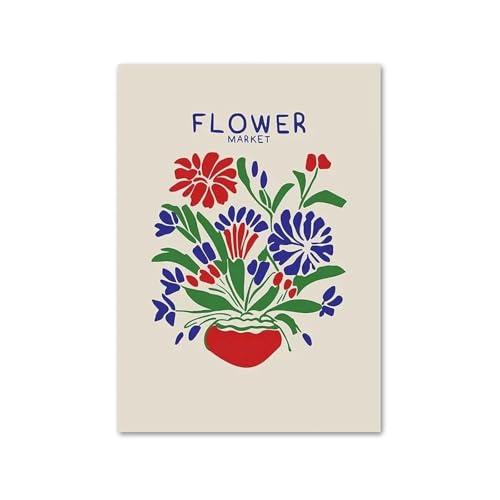 SHOUXI Moderne Kunst Poster Set Cocktail Obst Blume Spiel Zitate Wand Kunst Leinwand Malerei Keine Rahmen Nordic Poster Drucke Bilder Für Wohnzimmer Dekor(N,40x60cm) von SHOUXI