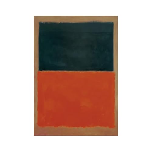 SHOUXI Moderne Kunst Poster Set Mark Rothko Abstrakt Abstrakte Leinwand Ölgemälde Druck Ungerahmt Spray Rahmenloses Hologramm Wohnzimmer Wohnkultur Kunst(D,50x70cm) von SHOUXI