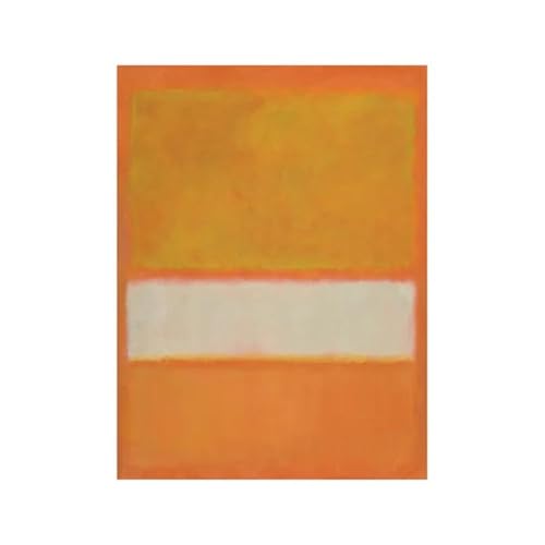SHOUXI Moderne Kunst Poster Set Mark Rothko Abstrakt Abstrakte Leinwand Ölgemälde Druck Ungerahmt Spray Rahmenloses Hologramm Wohnzimmer Wohnkultur Kunst(P,50x70cm) von SHOUXI