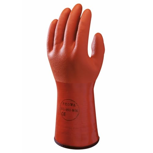 SHOWA 460, PVC – Beschichtung, Kälte, Orange, 10/XL von SHOWA