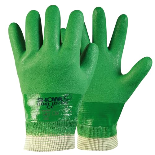 Showa Knitwrist Handschuhe, PVC, 8/M, Grün, 600 Stück von SHOWA