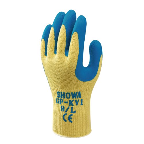 SHOWA GP-KV1, Latex – Beschichtung, Schnittschutz, Gelb / Blau, 8/M von SHOWA