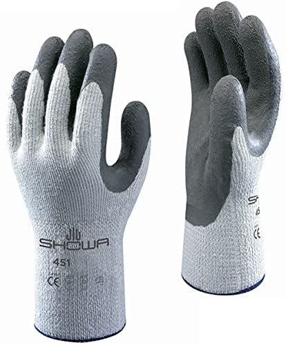 Showa Handschuhe sho451-s Nr. 451 Thermo Grip Handschuh, Größe: S, Grau/Dunkelgrau von SHOWA