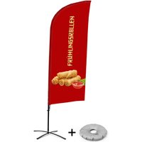 Beachflag Alu Wind Komplett-Set Frühlingsrollen Deutsch Kreuzständer - Showdown Displays von SHOWDOWN DISPLAYS