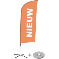 Beachflag Alu Wind Komplett-Set Neu Orange Niederländisch Kreuzständer - Showdown Displays von SHOWDOWN DISPLAYS